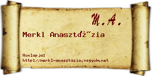 Merkl Anasztázia névjegykártya